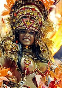 Art & Creativity: Rio carnival parade girls, Rio de Janeiro, Brazil