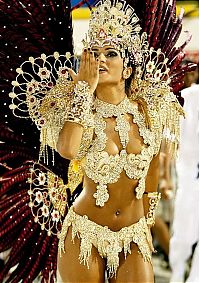 Art & Creativity: Rio carnival parade girls, Rio de Janeiro, Brazil