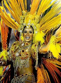 Art & Creativity: Rio carnival parade girls, Rio de Janeiro, Brazil