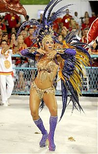 Art & Creativity: Rio carnival parade girls, Rio de Janeiro, Brazil