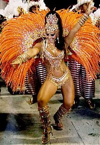 Art & Creativity: Rio carnival parade girls, Rio de Janeiro, Brazil