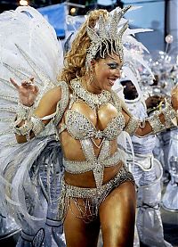 Art & Creativity: Rio carnival parade girls, Rio de Janeiro, Brazil