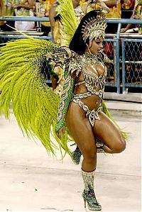 Art & Creativity: Rio carnival parade girls, Rio de Janeiro, Brazil
