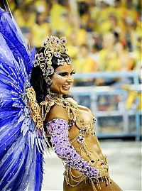 Art & Creativity: Rio carnival parade girls, Rio de Janeiro, Brazil