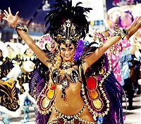 Art & Creativity: Rio carnival parade girls, Rio de Janeiro, Brazil