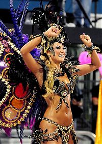 Art & Creativity: Rio carnival parade girls, Rio de Janeiro, Brazil