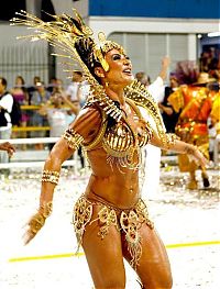 Art & Creativity: Rio carnival parade girls, Rio de Janeiro, Brazil