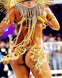 Art & Creativity: Rio carnival parade girls, Rio de Janeiro, Brazil