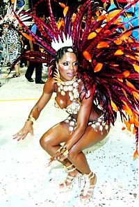 Art & Creativity: Rio carnival parade girls, Rio de Janeiro, Brazil