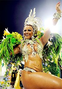 Art & Creativity: Rio carnival parade girls, Rio de Janeiro, Brazil