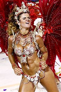 Art & Creativity: Rio carnival parade girls, Rio de Janeiro, Brazil