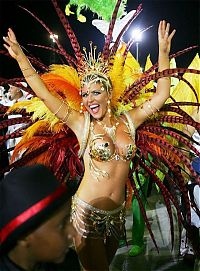 Art & Creativity: Rio carnival parade girls, Rio de Janeiro, Brazil