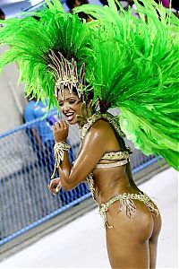 Art & Creativity: Rio carnival parade girls, Rio de Janeiro, Brazil