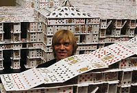 Art & Creativity: House of cards record, model of the Venetian Casino in Macau, China, by Bryan Berg