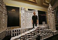 Art & Creativity: House of cards record, model of the Venetian Casino in Macau, China, by Bryan Berg