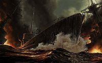 Art & Creativity: old ship vessel drawing
