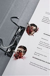 Art & Creativity: Bloodthirsty corporate stationery design by Jacques Pense