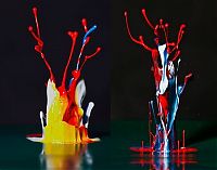 Art & Creativity: colorful high-speed water figures