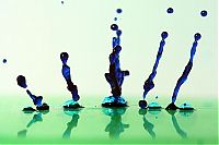 Art & Creativity: colorful high-speed water figures