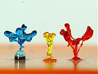 Art & Creativity: colorful high-speed water figures