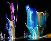 Art & Creativity: colorful high-speed water figures