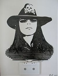 TopRq.com search results: portraits made out of cassette tapes