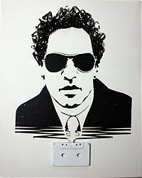 TopRq.com search results: portraits made out of cassette tapes