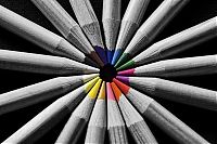Art & Creativity: beautiful partial color photo