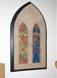 Art & Creativity: motherboard stained glass window