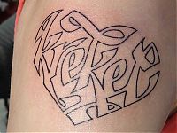 Art & Creativity: typographic tattoos