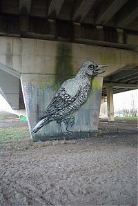 Art & Creativity: animal street art graffiti