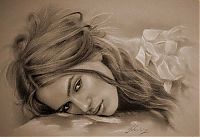 Art & Creativity: pencil drawing female portrait