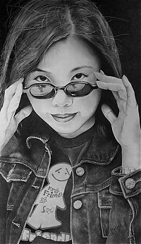 Art & Creativity: pencil drawing female portrait