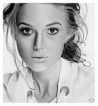 Art & Creativity: pencil drawing female portrait