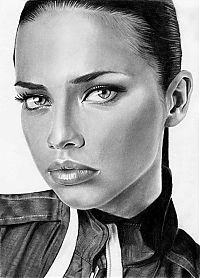 Art & Creativity: pencil drawing female portrait