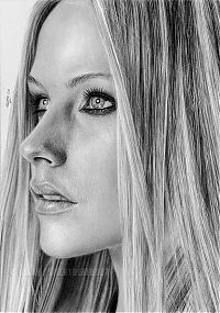 Art & Creativity: pencil drawing female portrait