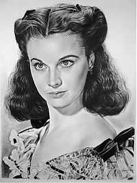 Art & Creativity: pencil drawing female portrait