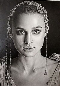 Art & Creativity: pencil drawing female portrait