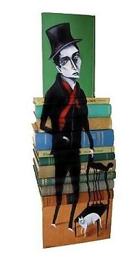TopRq.com search results: artwork on spines of stacked books
