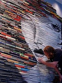 TopRq.com search results: artwork on spines of stacked books