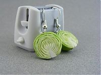 Art & Creativity: food shaped pendant and earrings