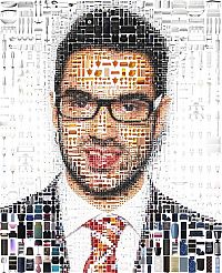 Art & Creativity: photographic mosaic portrait