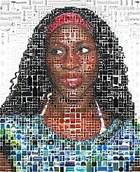 Art & Creativity: photographic mosaic portrait