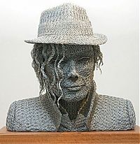 Art & Creativity: Chicken wire art by Ivan Lovatt