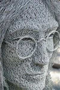 Art & Creativity: Chicken wire art by Ivan Lovatt