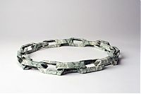 Art & Creativity: Banknote jewelery by Tine De Ruysser