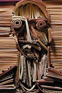 Art & Creativity: Newspaper sculpture by Nick Georgiou