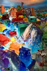 Art & Creativity: san francisco created from gelatin