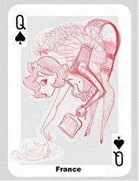 Art & Creativity: queen playing card