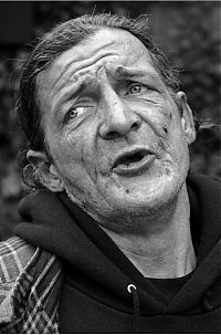 Art & Creativity: portrait of homeless